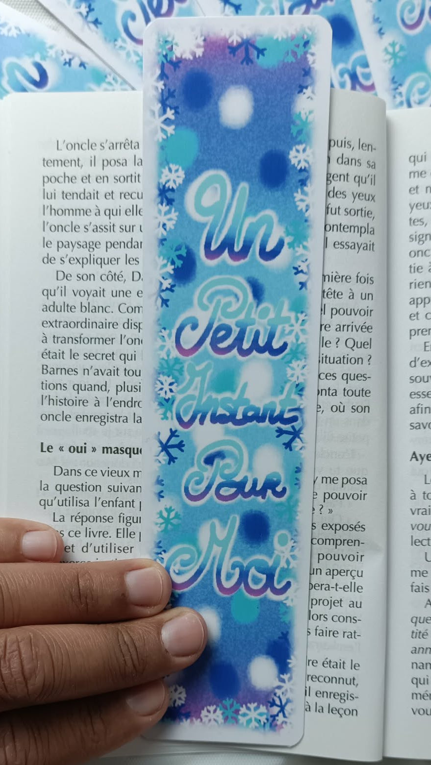 Marque-page d'Hiver « UN PETIT INSTANT POUR MOI »